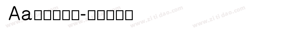  Aa波点转换器字体转换